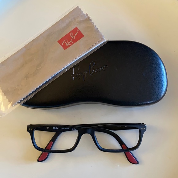 RayBan Accessories Mens Rayban Ophthalmic Frame In Matte Black